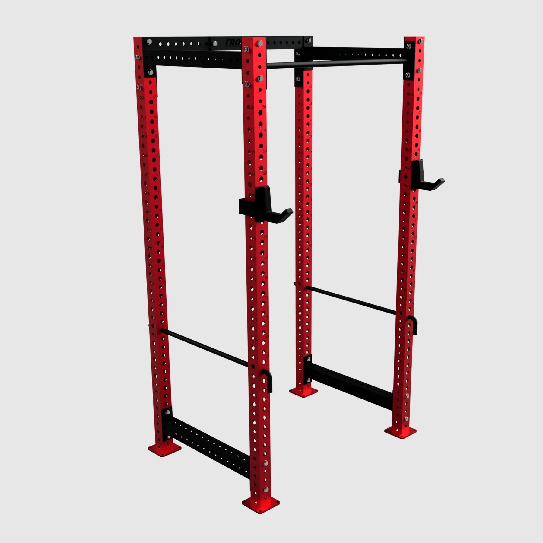 Troy Fitness Power Rack Red / 4 Uprights/5 Crossmembers Troy Power Rack