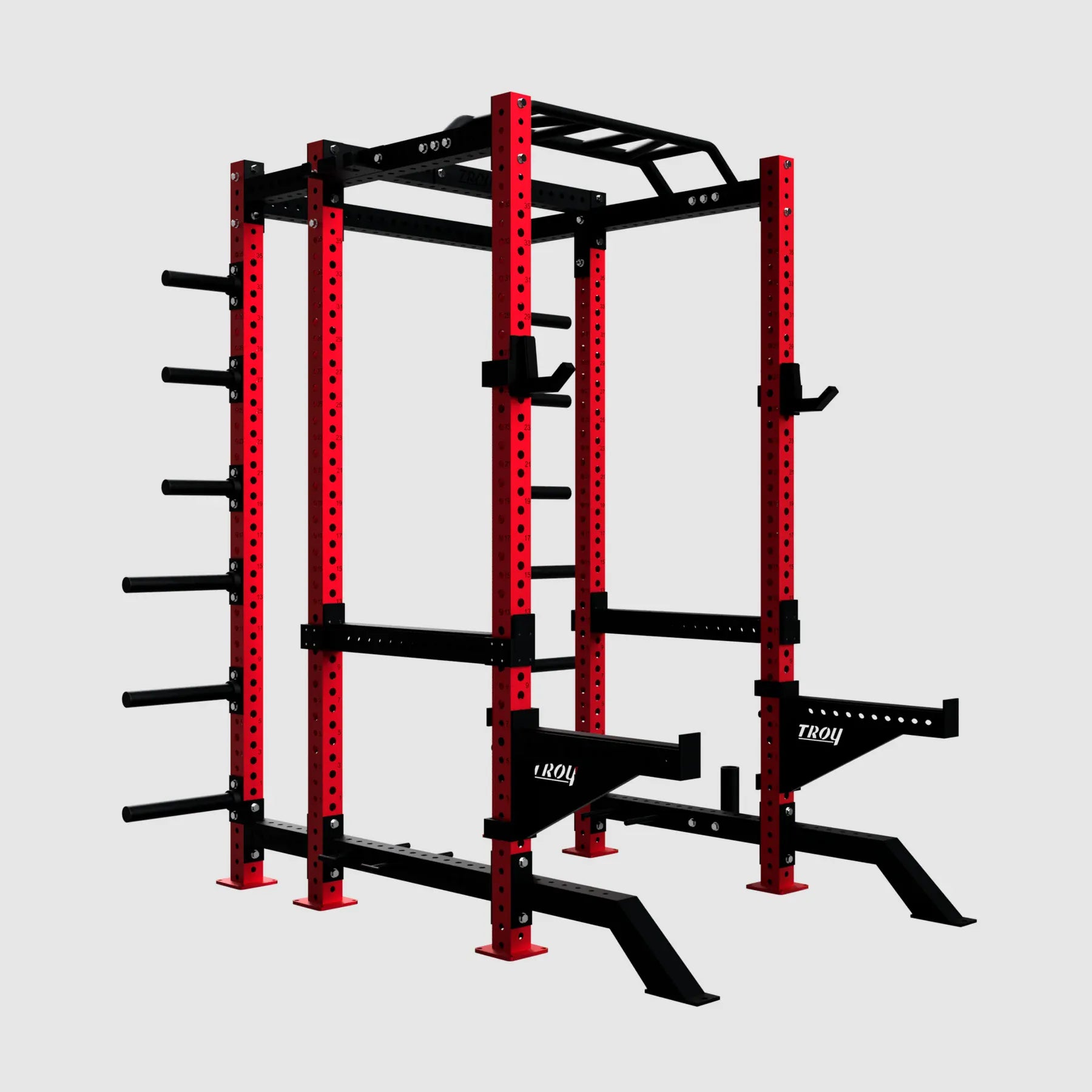 Troy Fitness Power Rack Red / 6 Uprights/10 Crossmembers Troy Power Rack