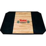 York Weight Lifting Rack ST 8 x 4 Solid Red Oak Platform Additional Options-STS Power Rack w/Hooks
