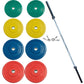 York Olympic Weight Plates Rubber Coated Bumper Plate Training Set (Color, Metric)