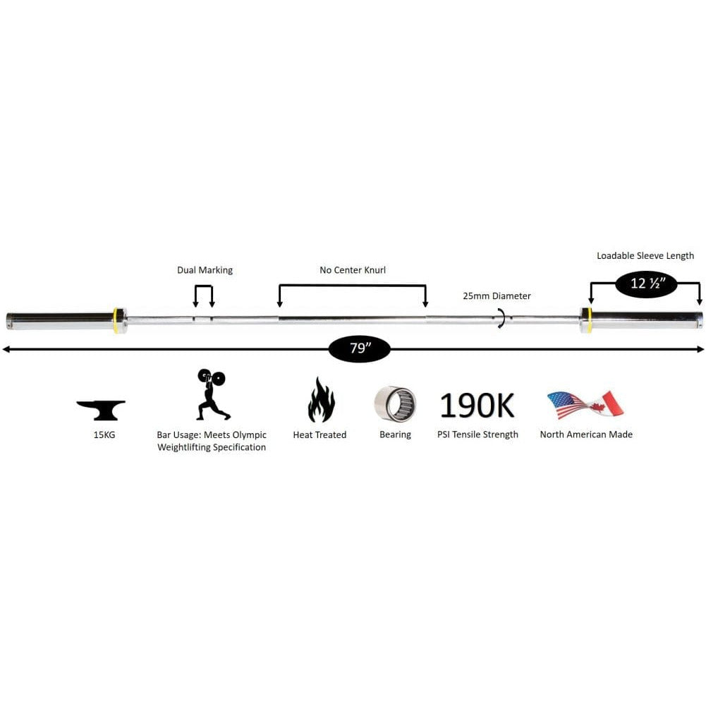 York Strength Women’s Elite Olympic Competition Weight Bar