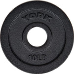 York Olympic Weight Plates 10 lb York 2" Cast Iron Olympic Weight Plate