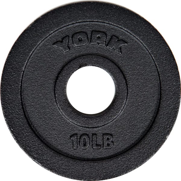 York Olympic Weight Plates 10 lb York 2" Cast Iron Olympic Weight Plate