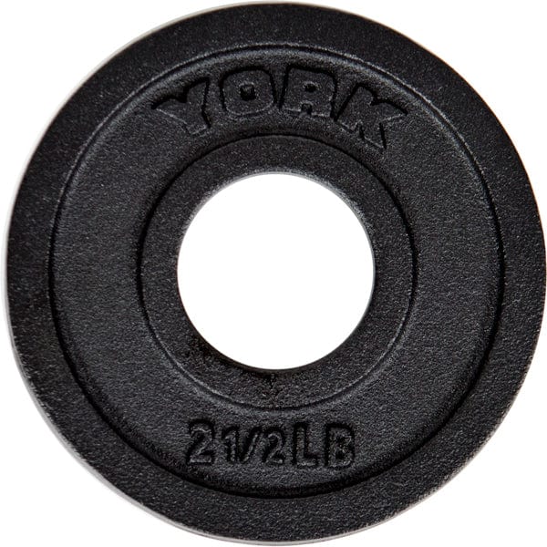 York Olympic Weight Plates 2.5 lb York 2" Cast Iron Olympic Weight Plate