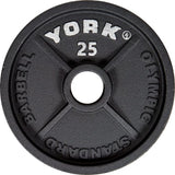 York Olympic Weight Plates 25 lb York 2" Cast Iron Olympic Weight Plate