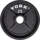 York Olympic Weight Plates 25 lb York 2" Cast Iron Olympic Weight Plate