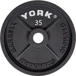 York Olympic Weight Plates 35 lb York 2" Cast Iron Olympic Weight Plate