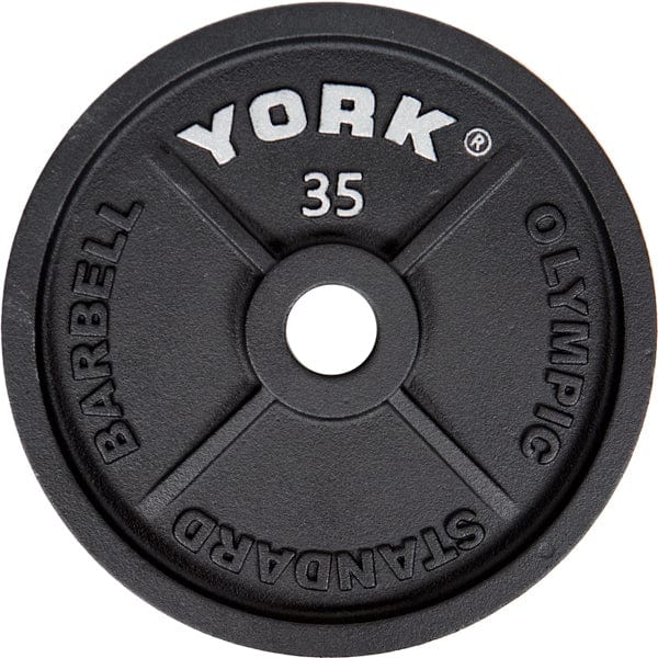 York Olympic Weight Plates 35 lb York 2" Cast Iron Olympic Weight Plate