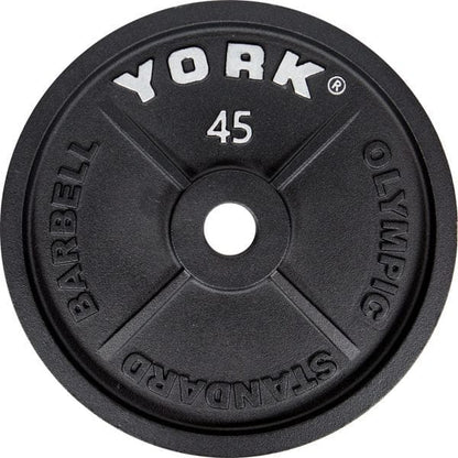 York Olympic Weight Plates 45 lb York 2" Cast Iron Olympic Weight Plate