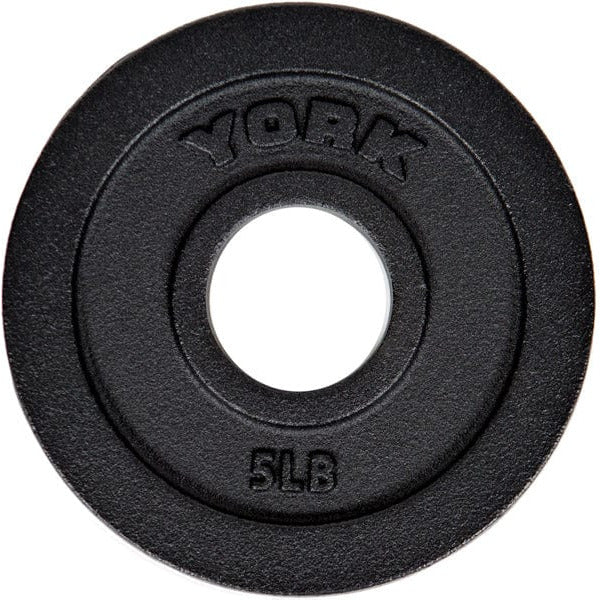 York Olympic Weight Plates 5 lb York 2" Cast Iron Olympic Weight Plate