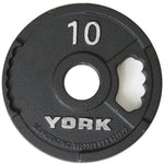 York Olympic Weight Plates 10 lb York 2" G-2 Cast Iron Olympic Weight Plate