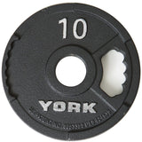 York Olympic Weight Plates 10 lb York 2" G-2 Cast Iron Olympic Weight Plate