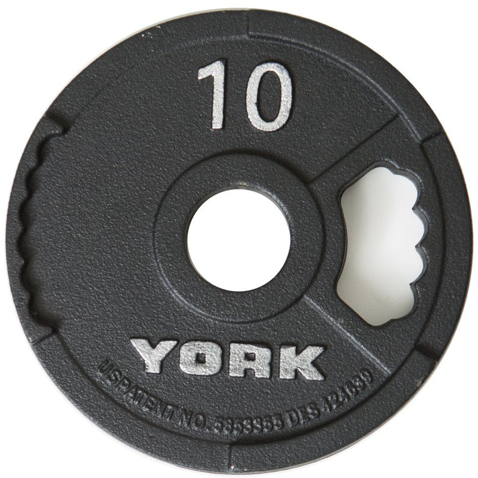 York Olympic Weight Plates 10 lb York 2" G-2 Cast Iron Olympic Weight Plate