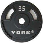York Olympic Weight Plates 35 lb York 2" G-2 Cast Iron Olympic Weight Plate