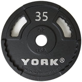 York Olympic Weight Plates 35 lb York 2" G-2 Cast Iron Olympic Weight Plate