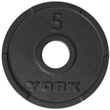 York Olympic Weight Plates 5 lb York 2" G-2 Cast Iron Olympic Weight Plate