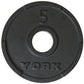 York Olympic Weight Plates 5 lb York 2" G-2 Cast Iron Olympic Weight Plate