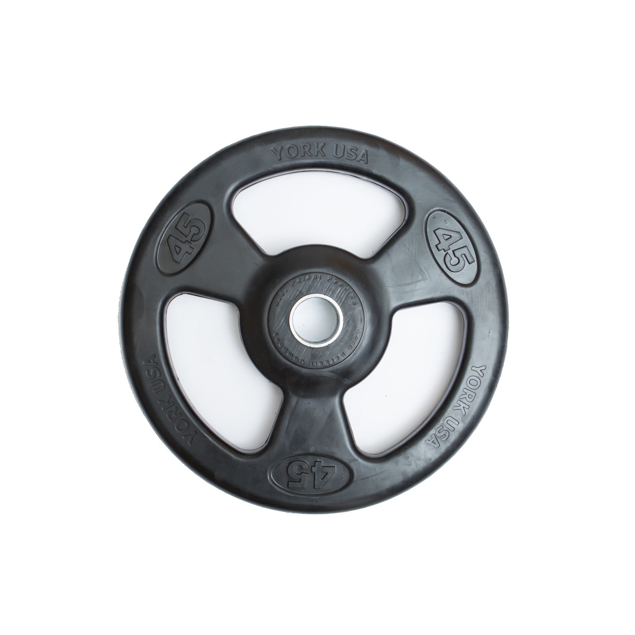 York ISO Grip Olympic Weight Plates 45 lb York 2" ISO-Grip Steel Olympic Plate