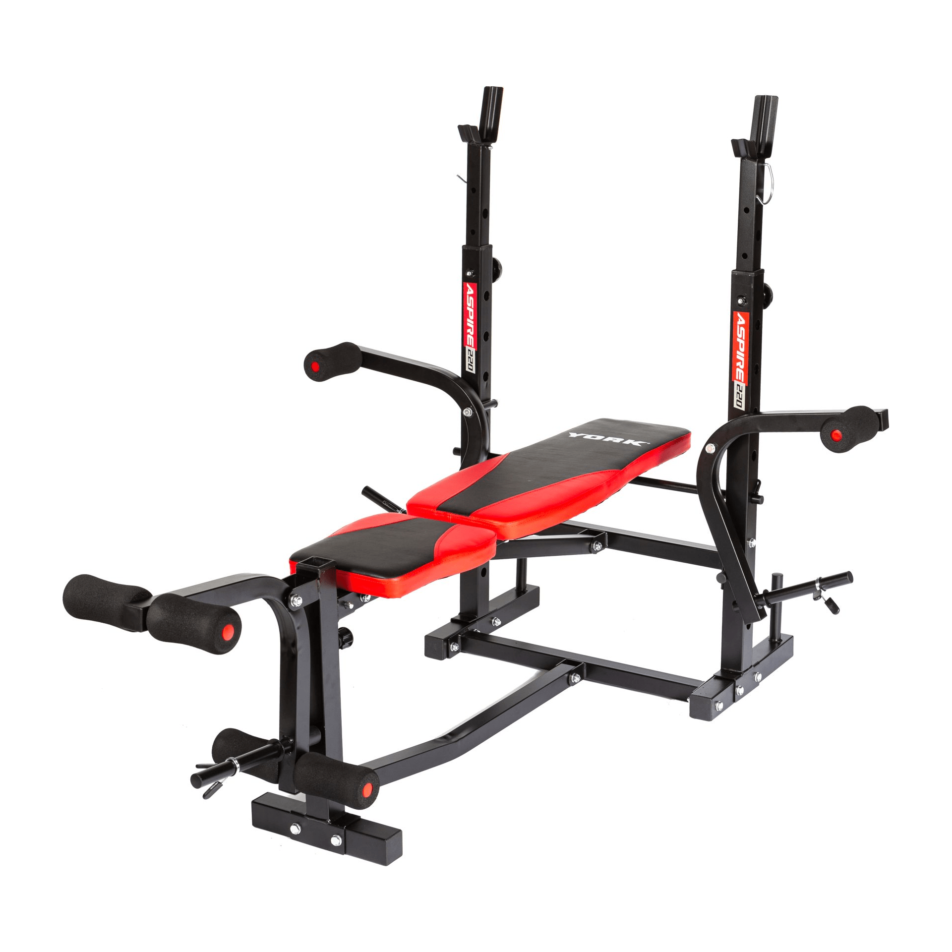 York Benches York Aspire 220 Folding Bench with Arm/Leg/Curl/Butterfly