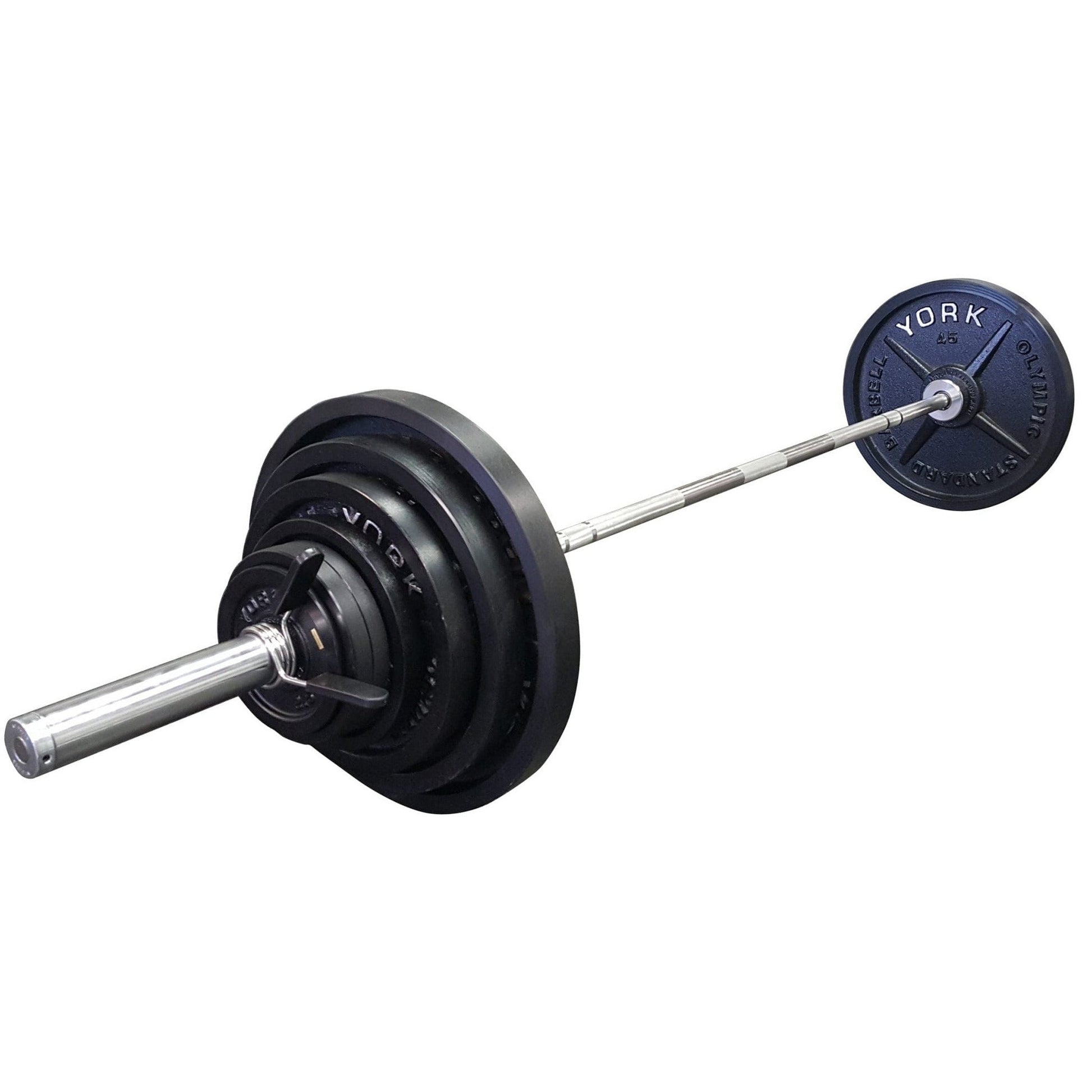 York Free Weights York Legacy Cast Iron Precision Milled Olympic Plate Set