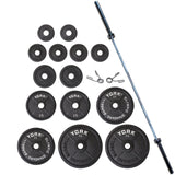York Free Weights York Legacy Cast Iron Precision Milled Olympic Plate Set