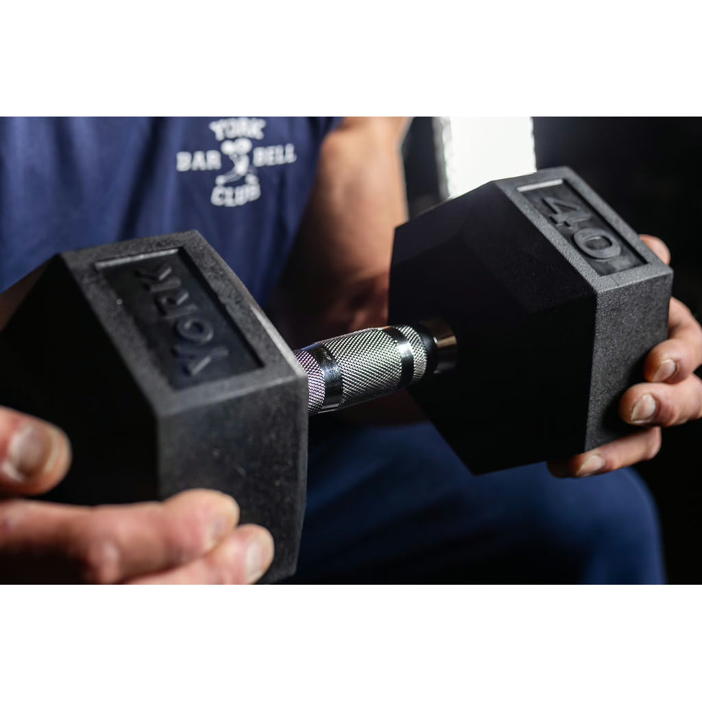 York York Rubber Hex Dumbbell