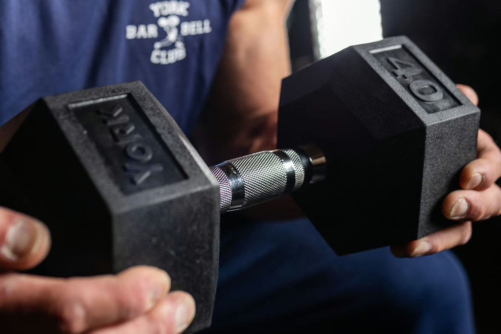 York York Rubber Hex Dumbbell